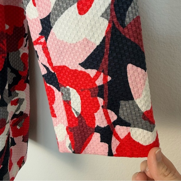 Retro The Limited Pink and Red Floral Open Jacket Size Large Preppy New with Tag - Picture 3 of 10